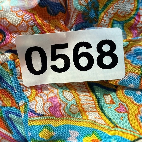 NWT Rachel Zoe Boho Flutter Sleeve Floral Print Top Women's SZ Large NEW Cottage - Picture 11 of 11